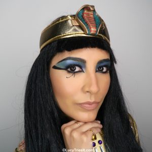 I love Halloween! I start looking at costume and makeup ideas months before. This year I decided to be Cleopatra. The Egyptian style eyeliner always intimidated me, until I actually tried it! And now you can try it too! I’m gonna share how to achieve the Cleopatra makeup look in this easy to follow tutorial. You’re gonna feel like an Egyptian goddess! Great for beginners - no experience required! #Halloween #cleopatra #makeup #egyptian #egyptiangoddess #makeuptutorial #cleopatraeyeliner