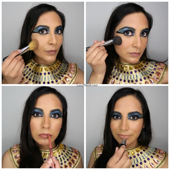 how to apply cleopatra makeup