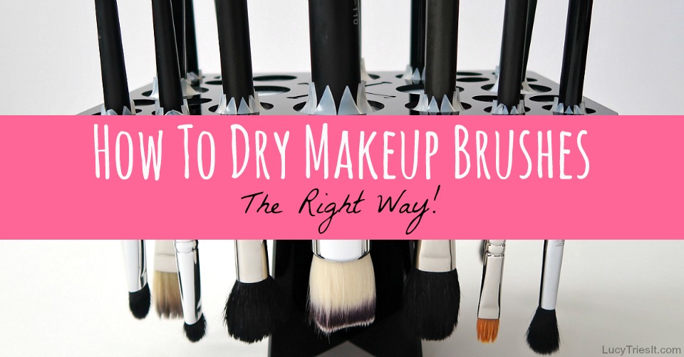 how to quickly dry makeup brushes