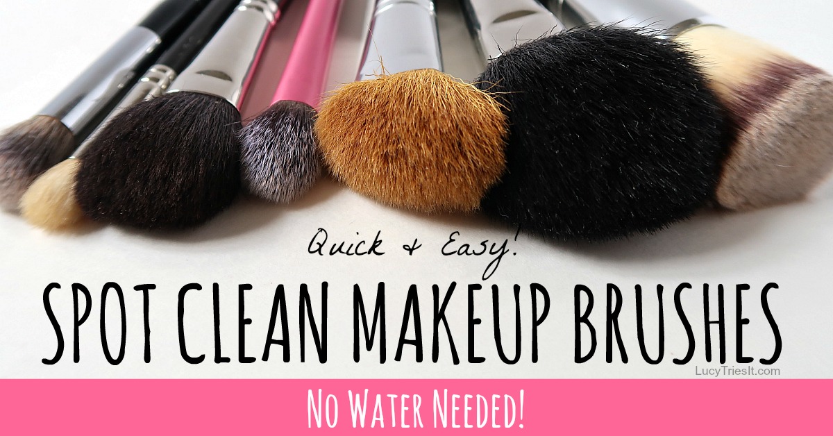 Quick & Easy Way To Spot Clean Makeup Brushes - No Water ...