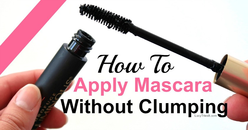 Apply mascara without clumping