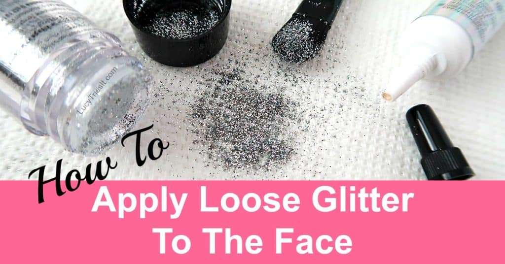 How to apply glitter face makeup