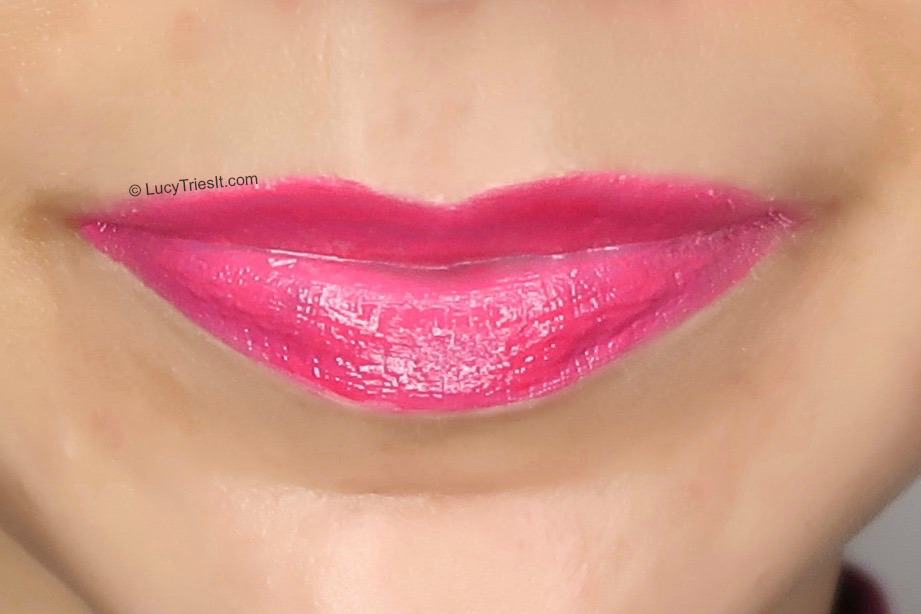 Lips wearing Maybelline Vivid Matte Liquid Lipstick in Fuschia Ecstasy