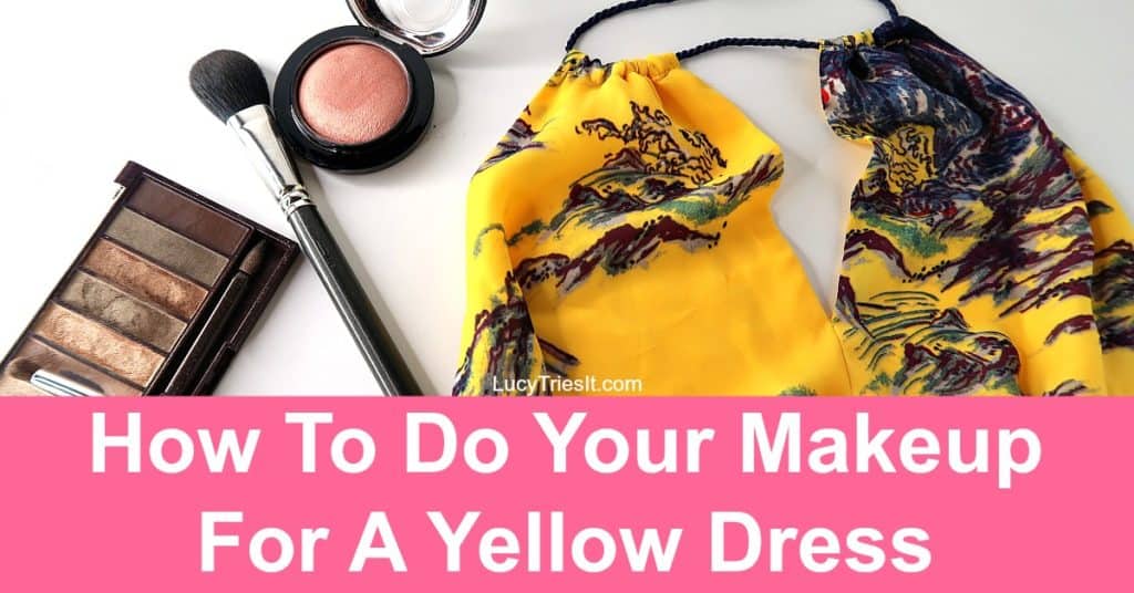 Makeup for a yellow dress